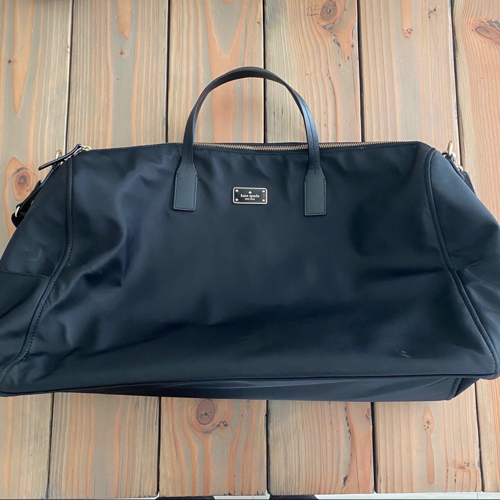 Kate Spade weekender duffle bag.